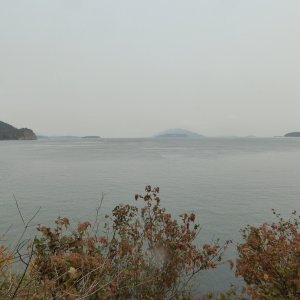 Looking north towards Lummi island in the center