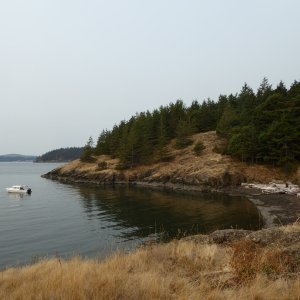 Probably could have anchored in even a little closer, but this was about 5.5 feet at low tide.