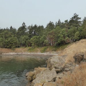 Sun trying to break through the haze on the South beach. This was about as bright as it got, around 11:30 AM.  From here the haze only got thicker to the point is seemed like a cloudy day.