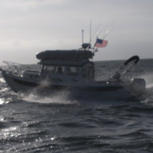 Valkyrie running to Cape Lookout with the wind picking up!