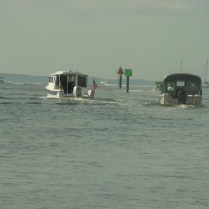 Treasure Hunt / Heading out into the Neuse River