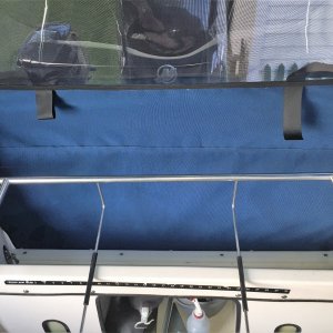 Motor Spash well view of new camper enclosure