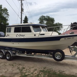 C-Otter on the trailer