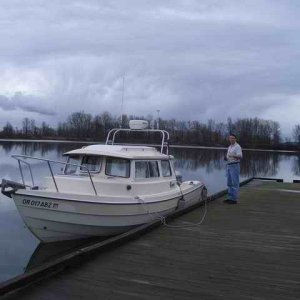 20070218 - 03 Martin Island cove on Columbia River - How come no one is boating in Feb