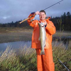 20070317 - 05 Fishing Wilson River - SUCCESS - My first Steelhead