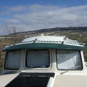 front view of rope hand holds