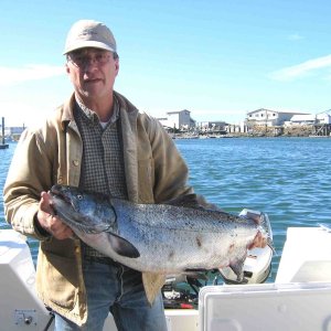 1westport chinook co-owners first fish on new boat.