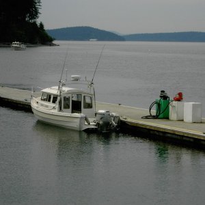 (Lynn Marie) Anita Marie at the Blakley fuel dock