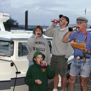 (Pat Anderson) Nick, Janet, Chris and Rev Dave Christening Luna-C