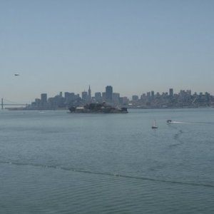Alcatraz Island with San Francisco skyline