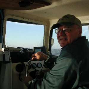The Captain, at the helm of Captain's Choice