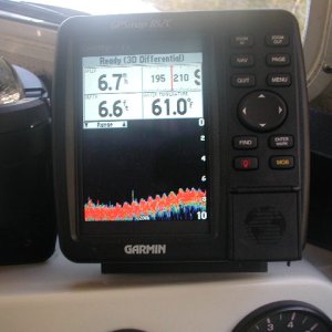 Transit of Great Dismal Swamp Canal.  Garmin 182C did a great job, sonar module is terrific.  Depth never less than 6' Despite recent Hurricane Isabel Passage