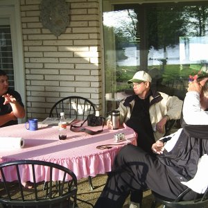 Byrdman and Richard from C-Eagle. Bill getting the full sun in the eyes