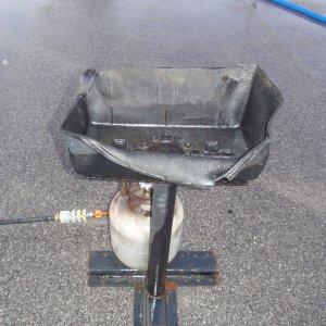 Grill damage.  Yea, it's clean but do you really want this on your boat?