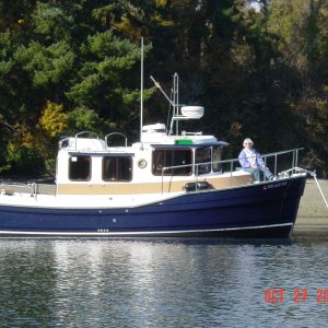 Harbor Ranger anchored at Eagle Island in Washington\'s South Puget Sound