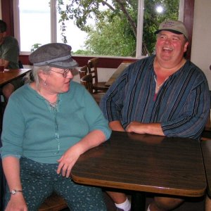 (Pat Anderson) Lisbeth and Roger at the Dog Pound