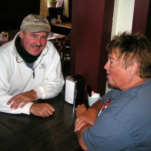 (Pat Anderson) Brock and Patty at the Dog Pound