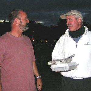 (Pat Anderson) Bill and Brock Outside the Dog Pound (Who Let the Dogs Out?)