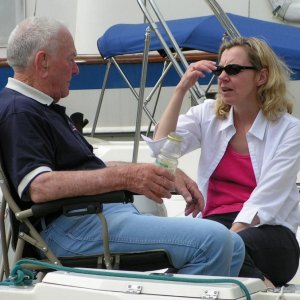 (Pat Anderson) Dusty and Cynthia in a Deep Conversation