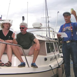 (Pat Anderson) To the sea, to the sailors of old, to Anita Marie!  Take a sip!