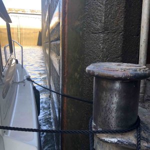 Tied off and water dropping