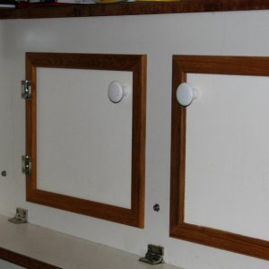 Galley Cabinet Teak Trim