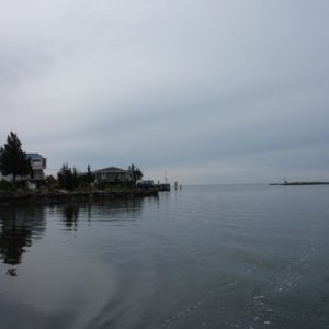 Tuckerton Creek mouth opening up to Little Egg Harbor twenty minutes to the Atlantic Ocean