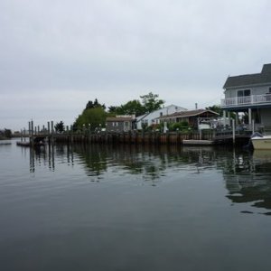 Houses on Tuckerton Creek, Tuckerton was often called clam town, it still produces it's share, of clams. que in bumba from Forest Gump,steamed clams, raw clams, clam casino, clams rockerfeller? fried clams, they use clams for stripers in the spring or after rough weather as they get broken up in heavy surf during heavy weather