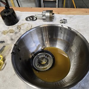 The fluid was so bad I decided to rebuild both helms