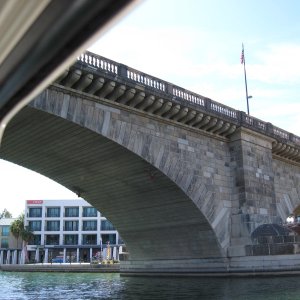 going under London Bridge in Lake Havasu