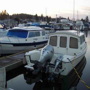 20060311 - 21 Poulsbo C-Dory Gathering - Ahhh Warmth from the Wallas - See the Frost on the Docks
