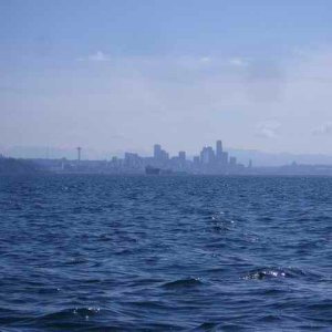 20060311 - 25 Poulsbo C-Dory Gathering - Downtown Seattle at a distance - Can you tell