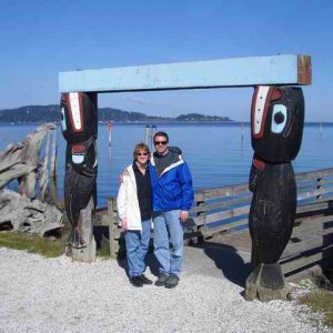 20060311 - 31 Poulsbo C-Dory Gathering - John & Amy at Blake Island