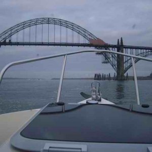 20060610 - 03 Newport Halibut Trip - Under the bridge we go