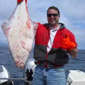 20060610 - 11 Newport Halibut Trip - TA DA...just like old times in Homer Alaska