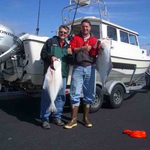 20060610 - 15 Newport Halibut Trip - 2 college buddies from Montana State