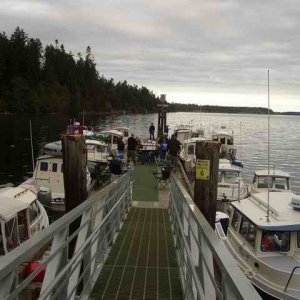 20061001 - 01 Sequim C-Dory Gathering - Da Gang at State Park Dock