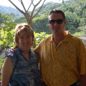20061023 - 05 1st Mexico Cruise - John & Amy ready for zip lines