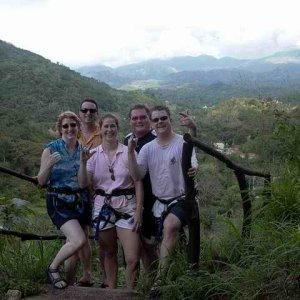 20061023 - 08 1st Mexico Cruise - The gang ready for the last zip line ride
