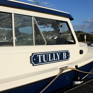 Traditional quarterboards used for name