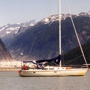 Judy and the Baird Glacier