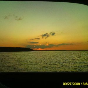 Sunset on the Neuse River, NC Sunday night after another great C-Dory Gathering.