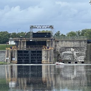 Approaching Locks 2 and 3 on the Seneca Canal