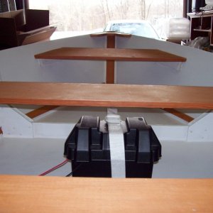 Looking forward from the transom