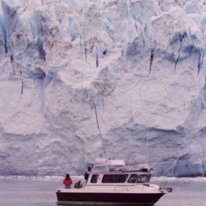 New Moon at the Margerie Glacier