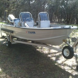Aluminum boat I rebuilt from the keel up