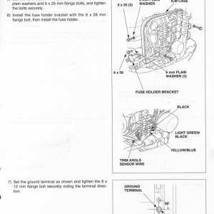 Repair of newer Honda hp trim sensor