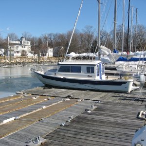 Miss Pam in winter