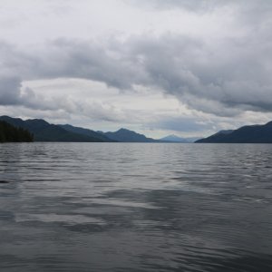 From the boat.