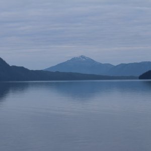 It was like glass in the morning.